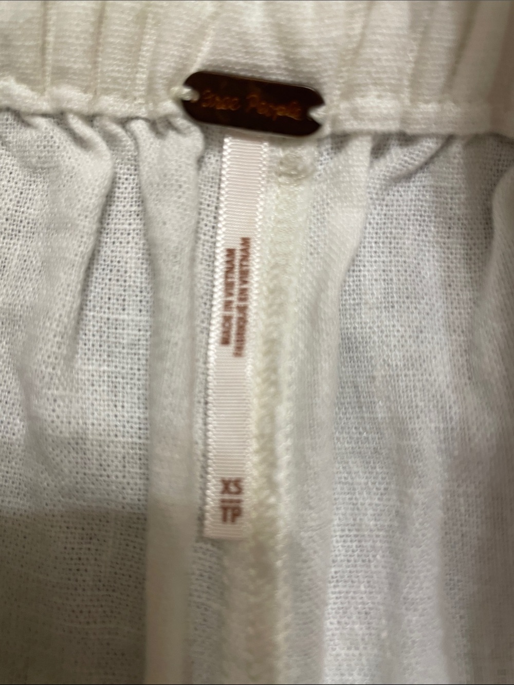 Free People Cream V-Neck Sleeveless Wide-Leg Jumpsuit - Picture 5 of 11